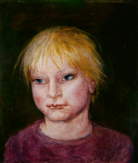 Portrait Heinrich, 2007, Mischtechnik auf Hartfaser, 43 x 38 cm